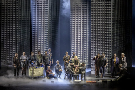 Filippo Mineccia (Adrasto), Margherita Maria Sala (Alceste), José Coca Loza (Sacerdote) choir | © Birgit Gufler