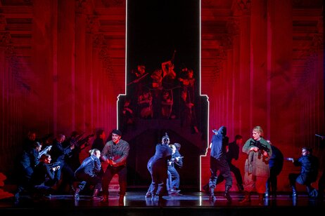 Filippo Mineccia (Adrasto), Margherita Maria Sala (Alceste), dancers, choir | © Birgit Gufler