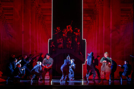 Filippo Mineccia (Adrasto), Margherita Maria Sala (Alceste), dancers, choir | © Birgit Gufler