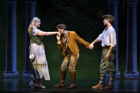 Justina Vaitkute (Irene), Sarah Hayashi (Meleagro), Salvador Simão (Aminta) | © Birgit Gufler