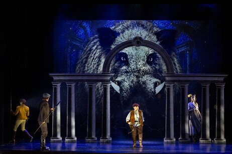 Peter Edge (Nicandro), Silvia Porcellini (Atalanta),  Pierre Gennaï (Mercurio) | © Birgit Gufler