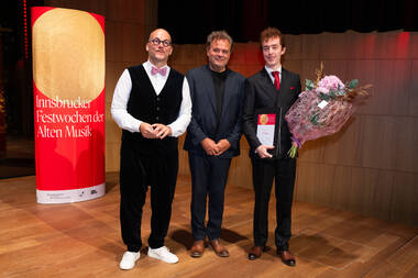 Sebastian Schwarz, Ottavio Dantone, Drittplatzierter Pierre Gennaï  © Birgit Pichler