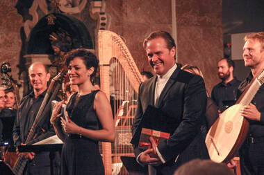 Arianna Vendittelli (David), Lawrence Zazzo (Saul) © Innsbrucker Festwochen / Melis Sahin