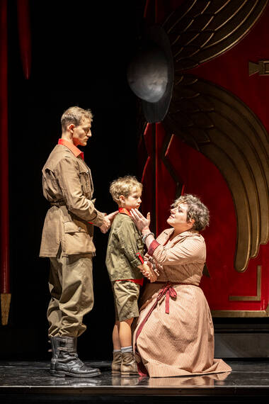 Federico Fiori (Lepido), Jonas Kofler (Sesto), Margherita Maria Sala (Cornelia) ©BirgitGufler