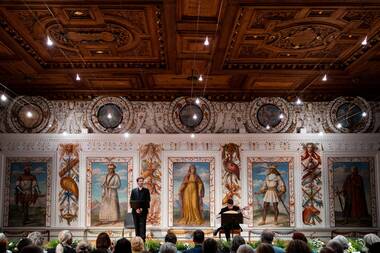 Valer Sabadus & Johannes Ötzbrugger im Spanischen Saal von Schloss Ambras © Felix Pirker