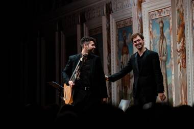 Valer Sabadus & Johannes Ötzbrugger im Spanischen Saal von Schloss Ambras © Felix Pirker