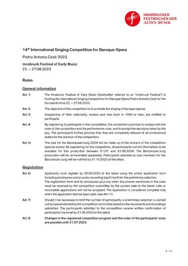 Cesti terms & conditions