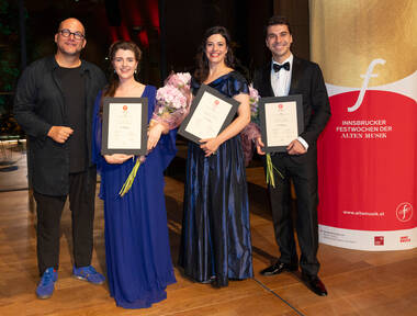 Sebastian Schwarz, Charlotte Bowden, Mathilde Ortscheidt und Giacomo Nanni © Die Fotografen