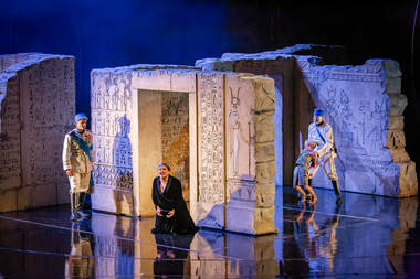 Velario Contaldo (Tolomeo), Margherita Maria Sala (Cornelia), Jonas Kofler (Sesto) ©BirgitGufler
