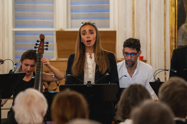 Lea Desandre & das Ensemble Jupiter im Riesensaal der Hofburg Innsbruck © Michael Venier