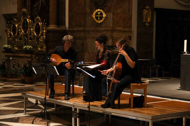 Cappella Mariana und Condé-sur-l’Escaut in der Jesuitenkirche © Innsbrucker Festwochen / Celina Friedrichs