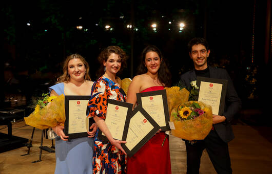 (v.l.) Hannah De Priest, Shira Patchornik, Jasmin Delfs, Rémy Bres-Feuillet © Celina Friedrichs