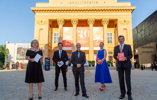 (v.l.) Beate Palfrader, Markus Lutz, Alessandro De Marchi, Eva-Maria Sens, Georg Willi © Die Fotografen
